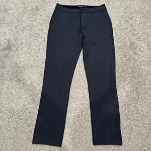 Betabrand Men's Size 30 x 32 Gray Herringbone Straight Stretchy Dress Pants - Picture 1 of 8