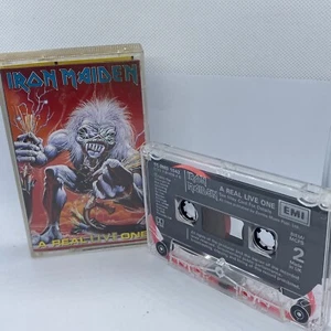 Iron Maiden - A Real Live One original rare UK cassette tape 1993 - Picture 1 of 10