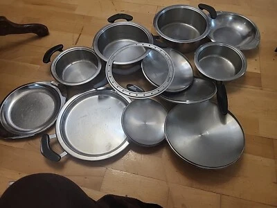 12Teile AMC Topf Kochtopf   Gareinsatz, Servierplatten - Bild 1 von 4