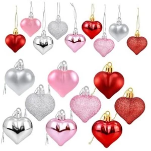 36Pcs Valentine's Day Heart Shaped Ornaments | Valentines Heart Decorations | - Picture 1 of 7
