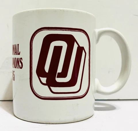 Vintage 1985 Oklahoma Sooners National Champions Coffee Mug Cover
