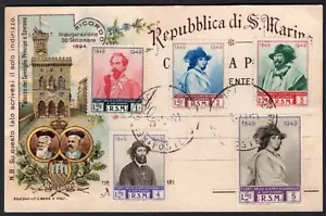 670 - San Marino - Ritirata di Giuseppe Garibaldi su cartolina postale - Imagen 1 de 2
