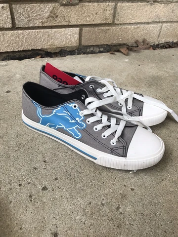 Foco Low Top Canvas Detroit Lions Sneakers - US Size 9 Cover