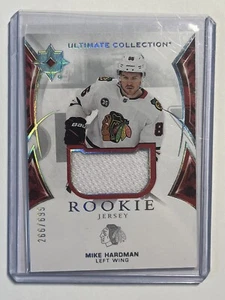 2021-22 UD Ultimate Collection - Rookie Jersey #132 Mike Hardman /699 Hawks - Picture 1 of 2