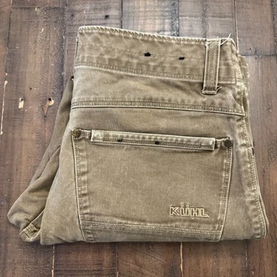 Kuhl Rydr Pants Men's W33xL29.5 Brown Stretch Vintage Patina Dye Outdoor Hiking - Image 1 of 4