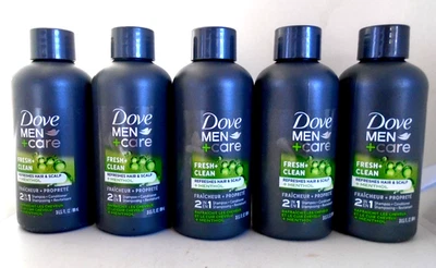 Dove Men+Care 2-in-1 Shampoo + Conditioner Fresh & Clean - 3 oz - Pack of 5 - Image 1 of 3