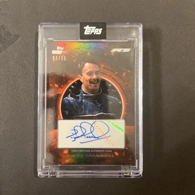 2025 Topps Lights Out F1 Nigel Mansell Halo Autograph Auto Orange 01/25 Bookend - Image 1 of 2