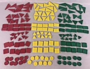 180 Manipulatives Foam Math toys pattern attribute blocks shapes homeschool - Picture 1 of 7