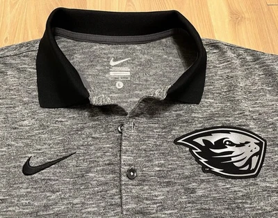 NIKE MENS OREGON STATE BEAVERS GOLF POLO SHIRT SIZE LARGE L - Image 1 of 3