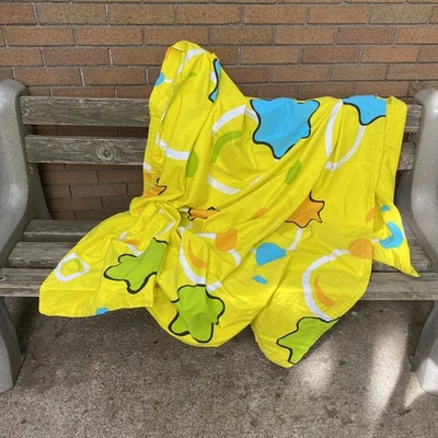 Funda nórdica doble estrella amarilla neón brillante tema Nickelodeon Y2k Foto 1 de 4