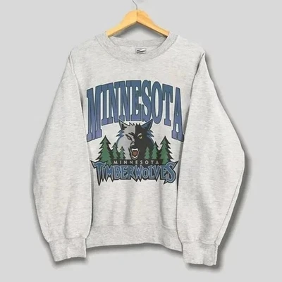 Sudadera De Colección Minnesota Timberwolves Logo, Retro Baloncesto Hombres Mujeres Foto 1 de 2