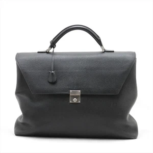 Valextra Leather Briefcase Black - Picture 1 of 13