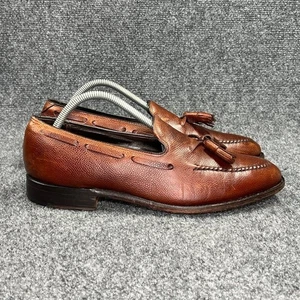 Zapato Mocasines Johnston Murphy Crown Aristocraft Borla Para Hombre Talla 9 Cuero Marrón - Imagen 1 de 12