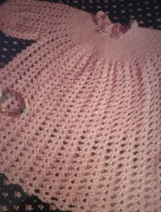~Crochet-Pink Frills Dress-Pattern Only~ - Bild 1 von 2