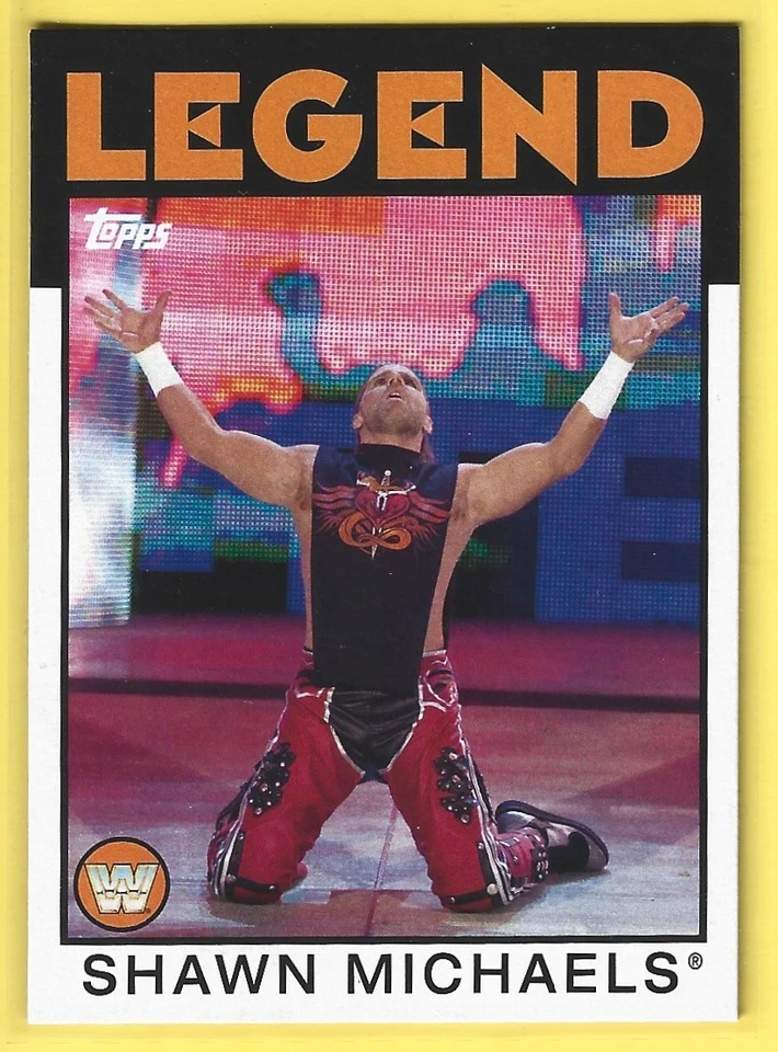 2016 Topps WWE Heritage #104 Shawn Michaels Free Shipping - Image 1 of 2