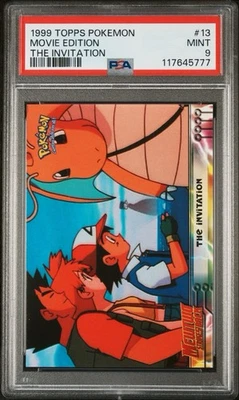1999 Pokémon Topps Movie Edition #13 The Invitation PSA 9 - Image 1 of 3