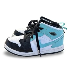 Jordan 1 Mid "Tropical Twist" Kids Sneakers Size 10C Nike - Picture 1 of 5