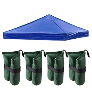 InstaHibit 9.6x9.6 Ft Pop up Canopy Top with 4 Sand Weight Bags Beach Camping - Picture 1 of 12
