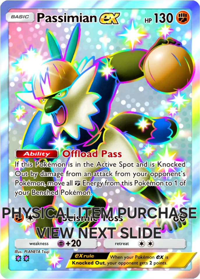 Pokemon Tcg Pocket Passimian ex Game Full Art Holo **SEE DESCRIPTION ** - Image 1 of 1