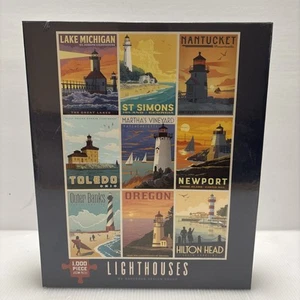 Neue Leuchttürme von Anderson Design Group 1000-teiliges Puzzle - Bild 1 von 5