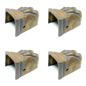 4 large 3" lion toe castor claw chair table wheel solid heavy pure brass castor - Picture 1 of 4