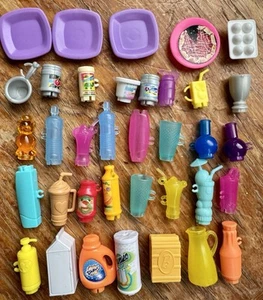 36 Stück Barbie Puppe Snap-In Lot vorbereitet verpackt Lebensmittel Lebensmittelgeschäft Set Lot - Bild 1 von 7