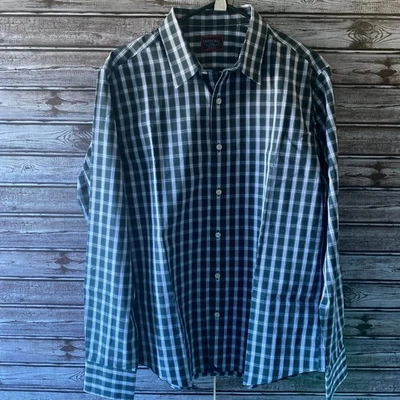 UNTUCKit Men's Long-Sleeved Button-Down Shirt Size L Slim-Fit Wrinkle Free Plaid - Image 1 of 4