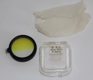 E Leitz Wetzlar Leica oben FIRAD Graduated Yellow A36 Clamp on Filter - Picture 1 of 8