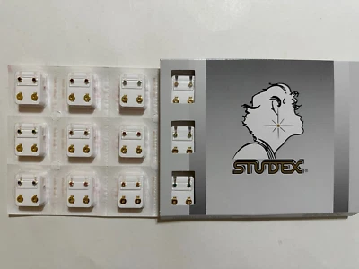 Studex Ear Piercing Gold Plated Regular Tiffany Birthstones 4MM 12 Pairs R113Y - Image 1 of 2