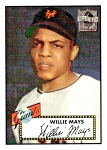 1997 Topps Mays #2 1952 Topps Reprint Baseball Card NY Giants Near Mint - Picture 1 of 2