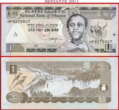 ETHIOPIA 1 BIRR EE 2000 / 2008 P 46e UNC free shipping from 100$ - Image 1 of 2
