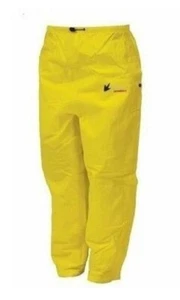 FROGG TOGG BULL FROGG SIGNATURE FISHING RAIN PANTS YELLOW LARGE BRAND NEW - Picture 1 of 1