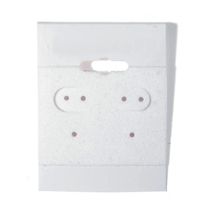 2000 White Hanging Earring Cards 2"H x 1 1/2"W Jewelry Display with Lip - Image 1 of 1