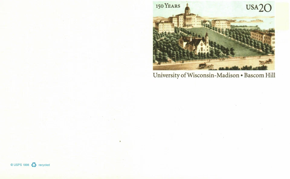 US UX301 MNH University of Wisconsin Madison Bascom Hill - Image 1 of 1