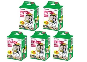 Fujifilm Instax Mini Film Kit de film photo instantané 5 paquets de 20 (100 phot - Zdjęcie 1 z 1