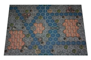 Hexagon-Map "Kanalstadt #1 & Kanalstadt Anwesen" für Rollenspiel & Tabletop d20  - Picture 1 of 3