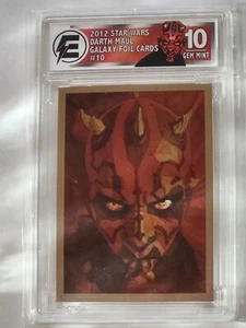 2012 STAR WARS DARTH MAUL GALAXY FOIL #10 SILVER GEM MINT 10 - Bild 1 von 3