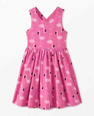 Vestido skatista Hanna Andersson bolsos cruzados novo sem etiquetas - Imagem 1 de 4