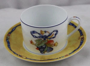 Bernardaud Limoges Borghese Flat Cup and Saucer Multiples Available - Picture 1 of 6