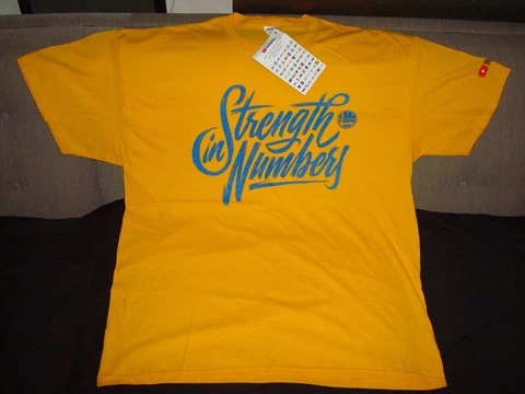 GOLDEN STATE WARRIORS 2018 NBA Conference Finals Strength in Numbers T Shirt XL Cover