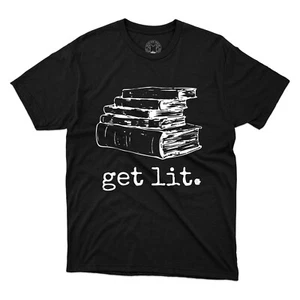 Get Lit Printed T-shirt Crew Neck Tee Premium Quality Printed Unisex T-shirt - Picture 1 of 8