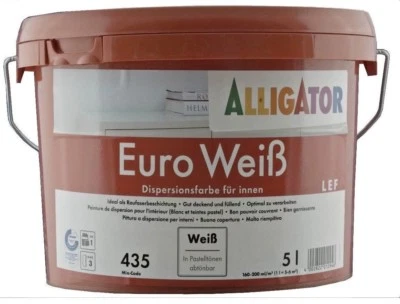 Alligator Euro-Weiß LEF, Dispersionsfarbe für Innenwand  2,5 l   - Bild 1 von 2