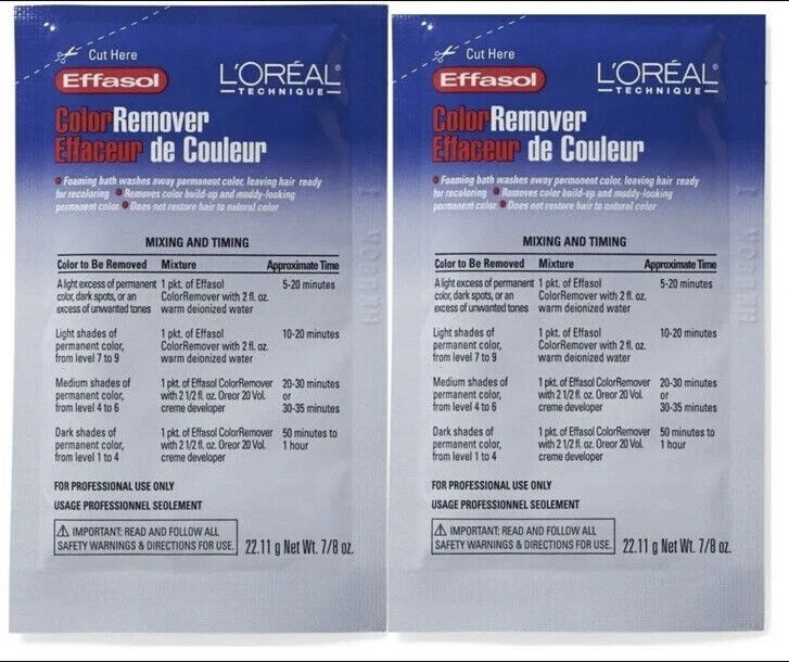 Removedor de color Loreal Effasol 7/8 oz para 2 piezas ¡Con envío gratuito! Foto 1 de 1