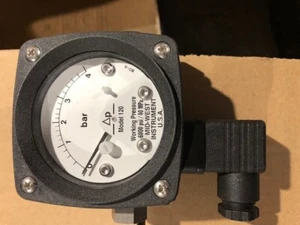 DIFFERENTIAL PRESSURE GAUGE (MID-WEST INSTRUMENT MODEL 120) 2.50" ROUND DIAL - Picture 1 of 3