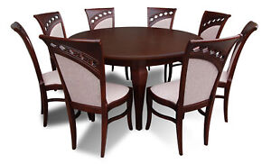 Meeting Table 8x ChairsTable Round Table Wooden Table Round Conference Table New