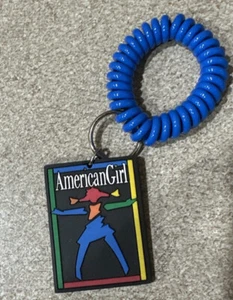 Vintage Pleasant Company AMERICAN GIRL Of Today Stretchy Bracelet Key Chain - Picture 1 of 6