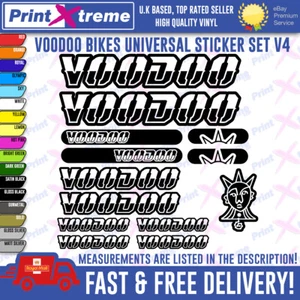 VOODOO BIKES Decal Stickers Vinyl Mountain Cycling MTB UNIVERSAL top Quality V4 - Picture 1 of 8