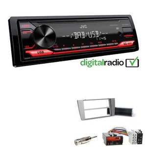 JVC 1-DIN Digital Media Autoradio DAB+ USB für Jaguar X-Type ab 2002 anthrazit - Bild 1 von 5