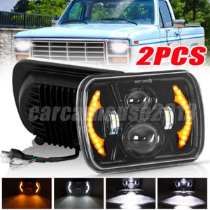 Par de faros LED halo DRL de 5X7"" 7X6"" para Ford E-150 E-250 E-350 Econoline - Imagen 1 de 19