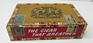 Caja de cigarros bronceados de colección El Roi 10 centavos con sello fiscal fábrica 1896 12ª distancia PA US3 - Imagen 1 de 10